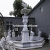 Carved Marble Garden Fountain, Carved Stone Garden Ornament