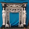 Carved Stone Fireplace (QY-LS007)