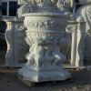 Stone Statue Planter, Outdoor Marble Flowerpots (QFP134A)
