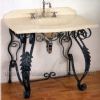 Marble Vanity Top with Iron Base