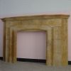 Limestone Fireplace