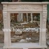 Red Marble Fireplace