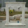 White Marble Fireplace