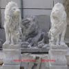 White Marble Door Lions (MAM-002)
