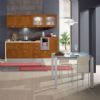 Solid Wood Kitchen Cabinets (MLN-K002)