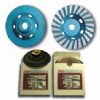 Diamond Grinding Cup Wheels / Flexible Polishing Pads For Marble And Granite