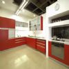 Red Modern Kitchen Cabinet