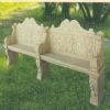 Stone Carving Garden Bench