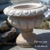 Carved Stone - Flowerpot (G682 Yellow Rusty)