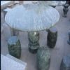 Natural Stone Table (Green Dragon Onyx)