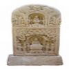 Absolutely Fine Stone Carving-Marble Buddha Shrine 733
